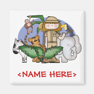 Dschungel-Mädchen Magnet