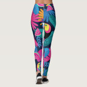 Dschungel-Mischmasch Leggings (Rückseite)