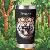 Dschungel mit coolem Tiger Thermobecher