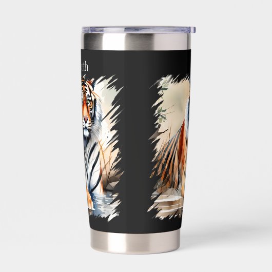 Dschungel mit coolem Tiger Thermobecher (Links)