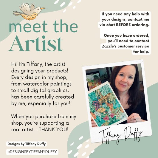 Dschungel mit Sleepy Jaguar Blank Card Dankeskarte