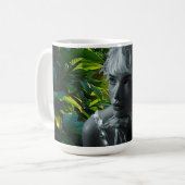 Dschungel-Muse Kaffeetasse (Vorderseite Links)