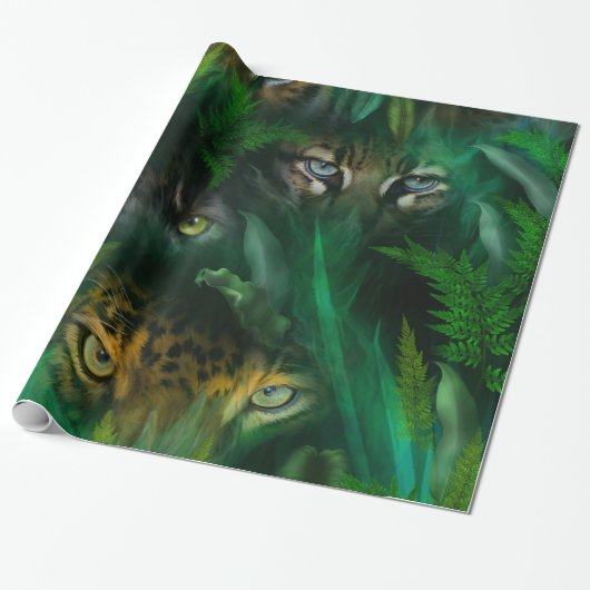 Dschungel mustert Kunst-Geschenk-Verpackung Geschenkpapier (Ungerollt)