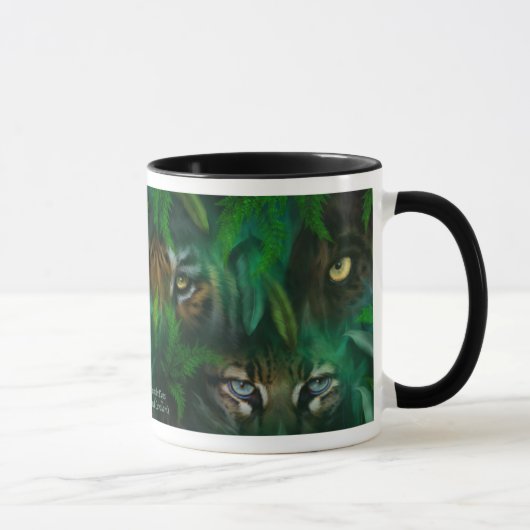 Dschungel mustert Kunst-Tasse Tasse (Rechts)