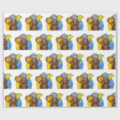 Dschungel oder Zootiere - Geschenkwrap Geschenkpapier (Flach)