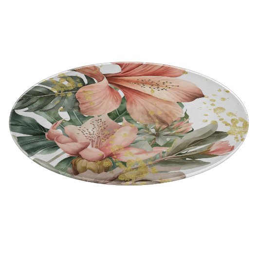 Dschungel-Orchid-Blume Schneidebrett (Ecke)