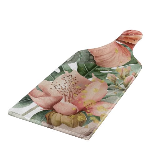 Dschungel-Orchid-Blume Schneidebrett (Ecke)