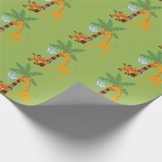 Dschungel-Packpapier Geschenkpapier (Ecke)