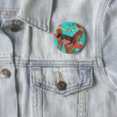 Dschungel Panther Original Abstrakt Kunst Button (Beispiel)
