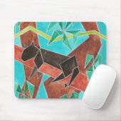Dschungel Panther Original Abstrakt Kunst Mousepad (Mit Mouse)
