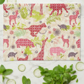 Dschungel-Paradies Handtuch (Gefaltet)