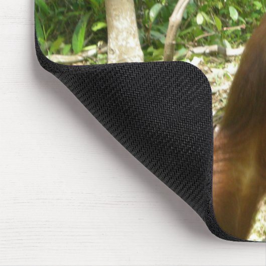 Dschungel-Primat-tierischer glücklicher Mousepad (Ecke)