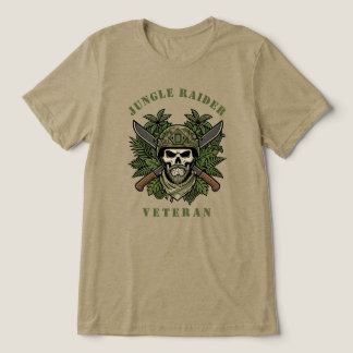Dschungel-Raider-Spezialeinheiten Veteran Totenkop Tri-Blend Shirt
