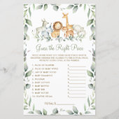 Dschungel rät euch das richtige Baby Duschspiel (Vorderseite)