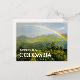 Dschungel-Regenbogen Bogota Kolumbien Postkarte