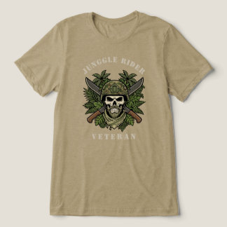 Dschungel-Reiter-Spezialeinheiten Veteran Totenkop Tri-Blend Shirt