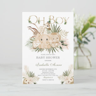 Dschungel-Safari-Baby-Shower-Einladung Einladung