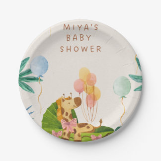 Dschungel-Safari-Baby-Shower-Teller Pappteller