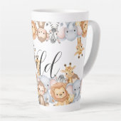 Dschungel-Safari "Es Wird Wild" Baby Shower Milchtasse (Rechte Ecke)