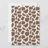 Dschungel-Safari-Foto-Geburtstags-Einladung Einladung (Rückseite)