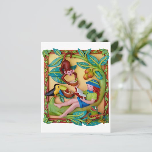 Dschungel-Safari Postkarte (Stehend Vorderseite)