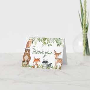 Dschungel-Safari-Tiere Baby-Party Dankeskarte
