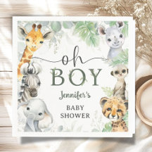 Dschungel-Safari-Tiere Baby Shower Junge Baby Show