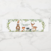 Dschungel-Safari-Tiere Baby Shower Wasserflaschenetikett (Einzelnes Label)