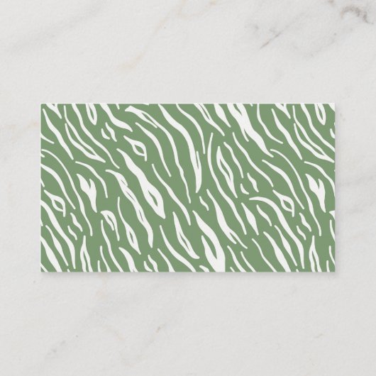 Dschungel-Safari-Tiger-Hochzeits-Anpassungen Begleitkarte (Rückseite)