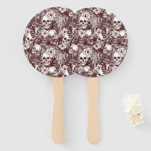 Dschungel-Schädel-Handfächer Fächer