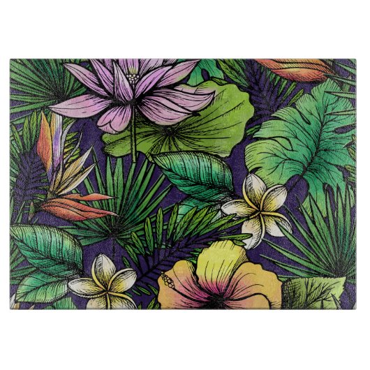 Dschungel Schneidebrett (Vorderseite)