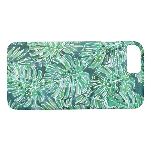 DSCHUNGEL-SCHWINGUNGEN Grün tropisches Monstera Case-Mate iPhone Hülle (Rückseite (Horizontal))