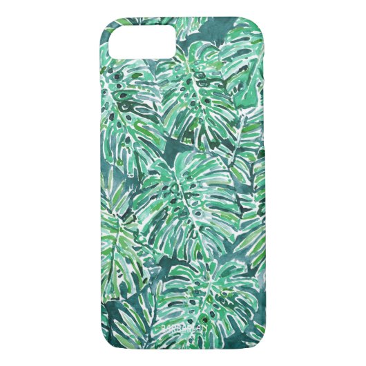 DSCHUNGEL-SCHWINGUNGEN Grün tropisches Monstera Case-Mate iPhone Hülle (Rückseite)