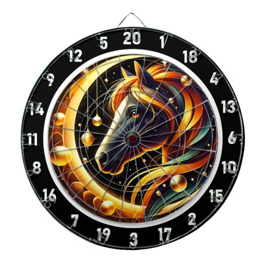 Dschungel-Stallion-Zimmermeisterwerk Dartscheibe (vorne)