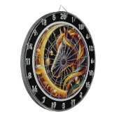 Dschungel-Stallion-Zimmermeisterwerk Dartscheibe (Vorderseite Links)