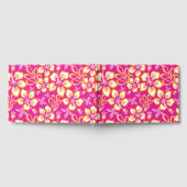 Dschungel-Surf-Muster in Rosa Gästebuch (Voll)
