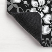 Dschungel-Surf-Muster in Schwarz Mousepad (Ecke)