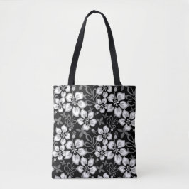 Dschungel-Surf-Muster in Schwarz Tasche