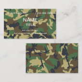 Dschungel-Tarnung Visitenkarte (Vorne/Hinten)