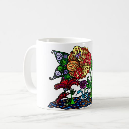 Dschungel-Tasse Kaffeetasse (Vorderseite Links)
