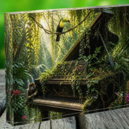 Dschungel-Themen-Kunstwerk Acryl Fotoblock
