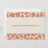 Dschungel-Tier-Safari-Babyparty danken Ihnen zu Dankeskarte (Rückseite)