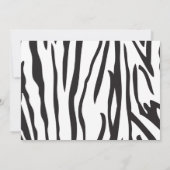 Dschungel-Tier-Safari-Babyparty-Einladung Einladung (Rückseite)