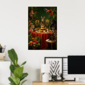 Dschungel-Tier-Teeparty-Plakat, Maximalist Poster (Heimbüro)