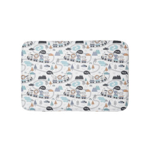 Dschungel-Tier-Zug Baby Kleinkind Junge Kinder Bad Badematte