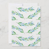 Dschungel-TierBabyparty-Einladung Einladung (Rückseite)