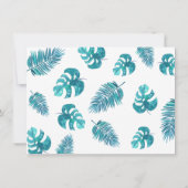 Dschungel-Tiere danken Ihnen zu kardieren Dankeskarte (Rückseite)