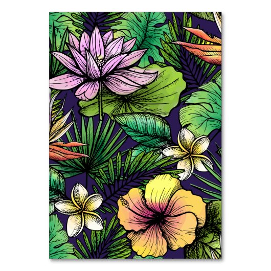 Dschungel Tischnummer (Rückseite)