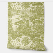 Dschungel-Toile-Muster Tropische Szene Botanisch D