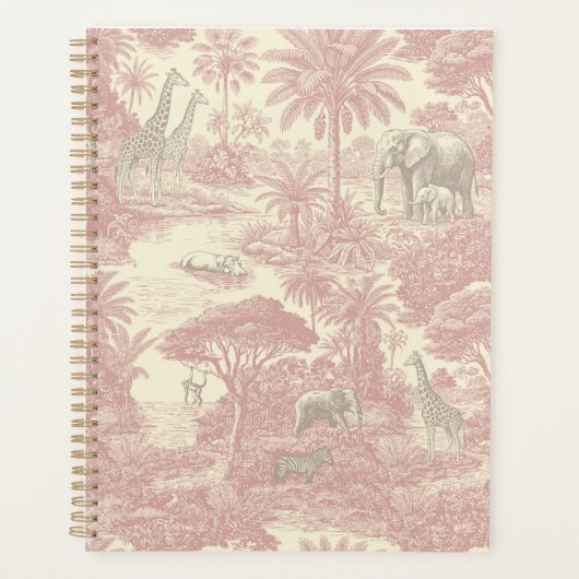 Dschungel-Toile-Muster Tropischer Planer (Vorderseite)